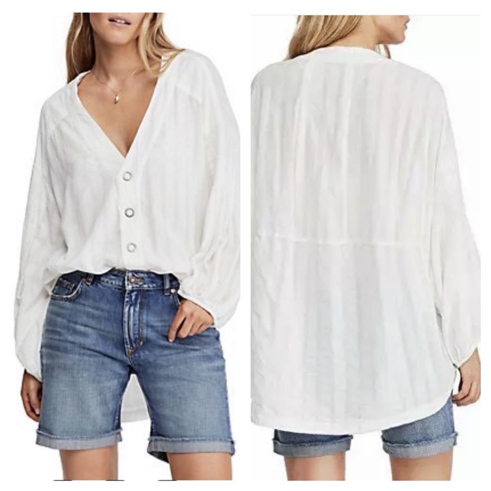 Free People Feel It Still Woven Top